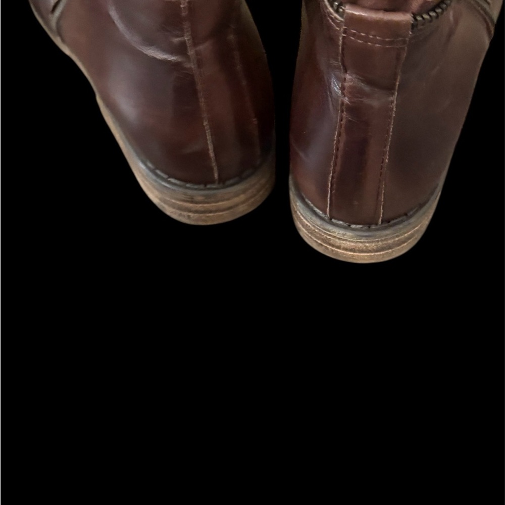 Miz Mooz Luna Rich Brown Ankle Booties - Picture 5 of 9